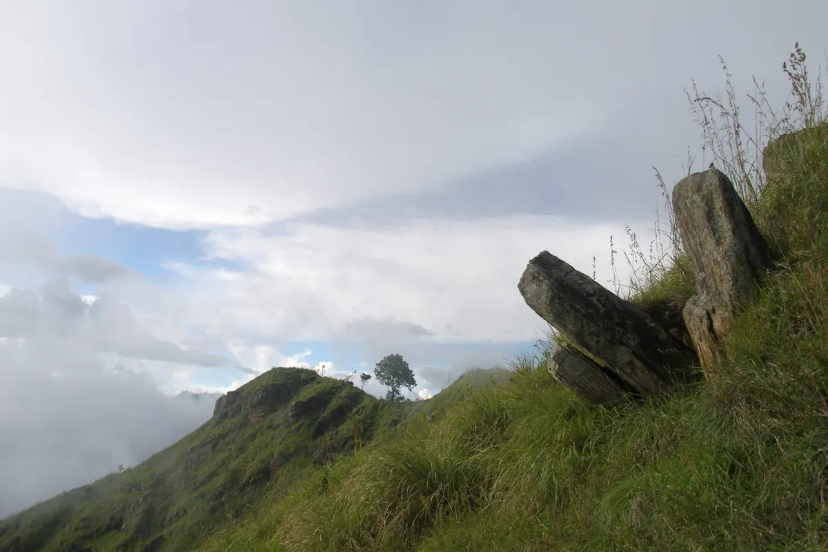 The view through Ella Gap toward the distant southern plains